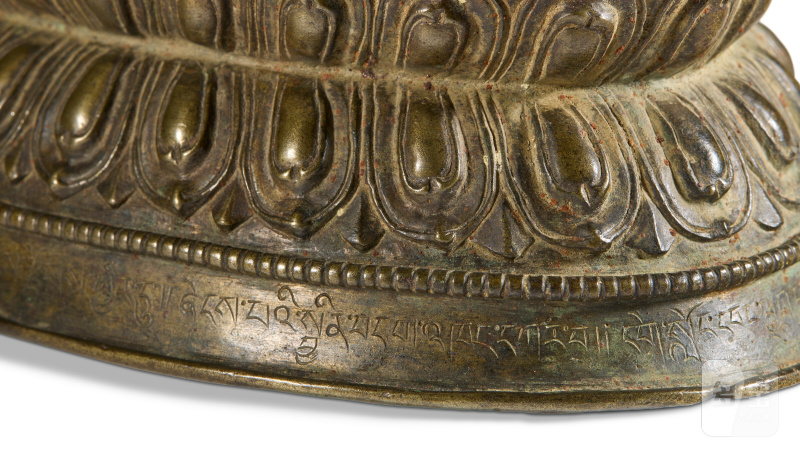 STATUE DE VAJRADHARA EN BRONZE  OUEST DU TIBET, XVE-XVIE SIÈCLE - 图10